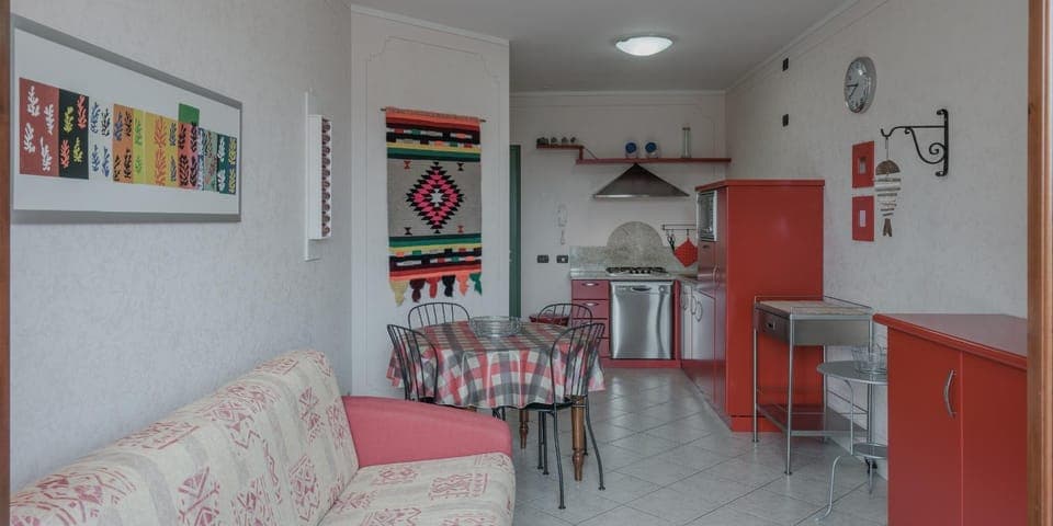 Kitchen or kitchenette, Living room, Dining area