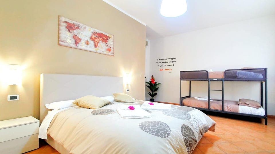 Photo of the whole room, bunk bed