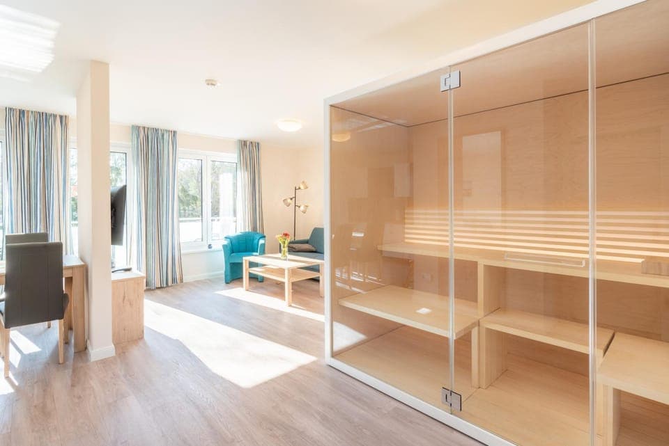 Sauna, Living room, Seating area