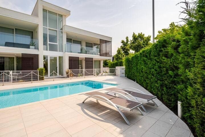 Property building, Pool view, Swimming pool