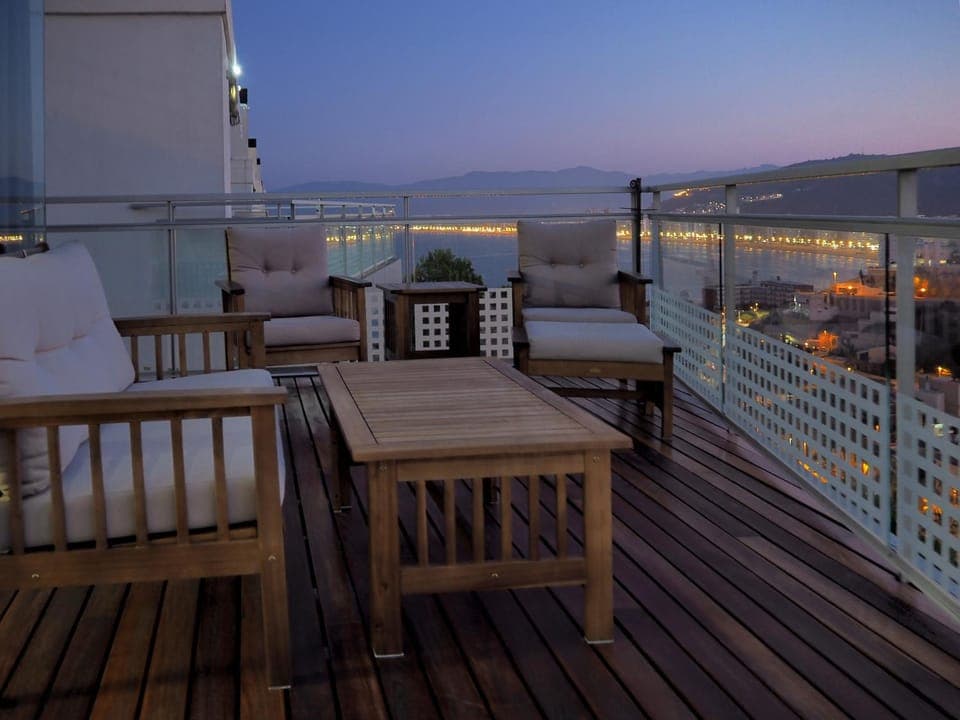 Balcony/Terrace, Sea view, Sunset