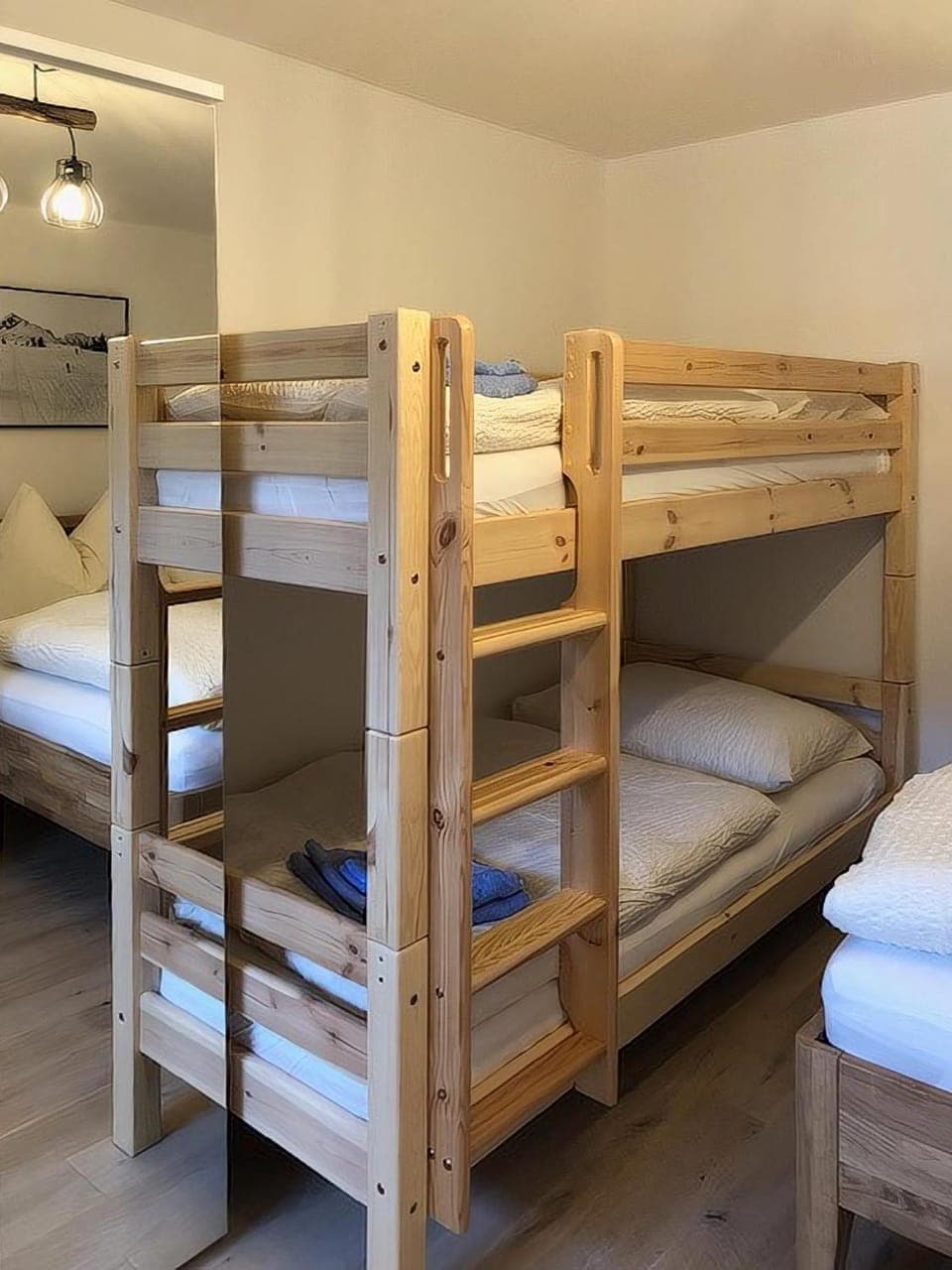 Bed, Bedroom, bunk bed, wardrobe