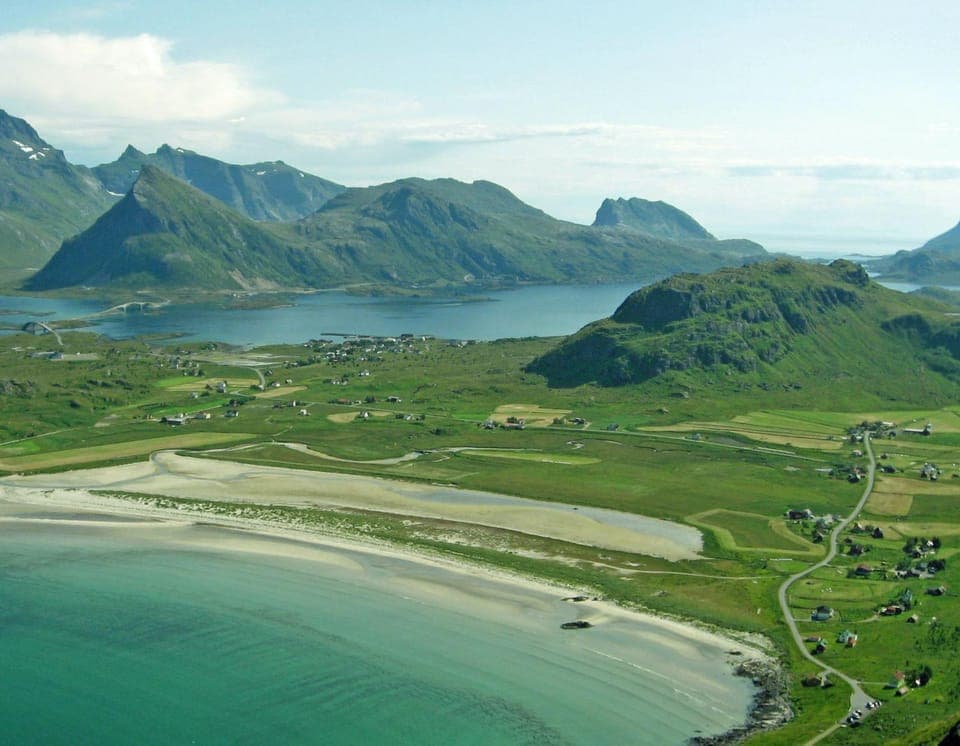Natural landscape, Bird's eye view, Hiking