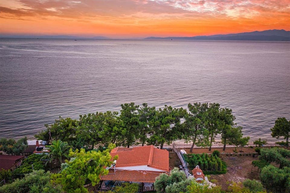 Natural landscape, Sea view, Sunset