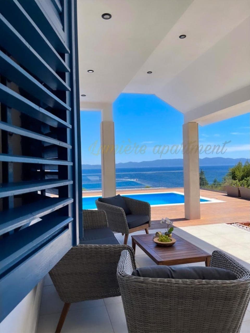 Patio, Balcony/Terrace, Seating area, Sea view