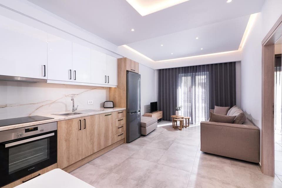 Kitchen or kitchenette, Living room