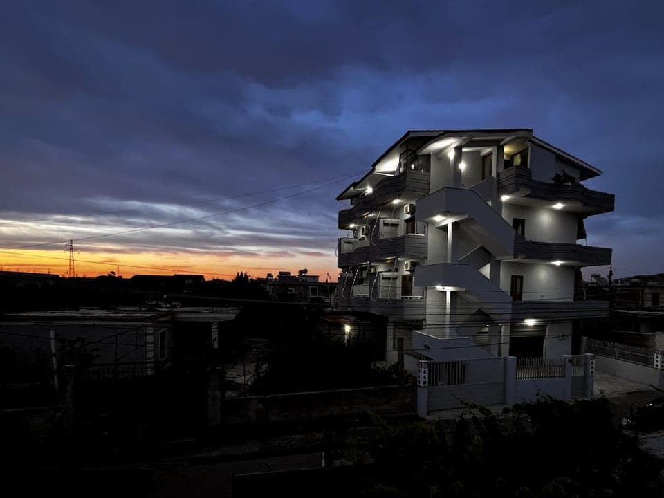 Property building, Sunset