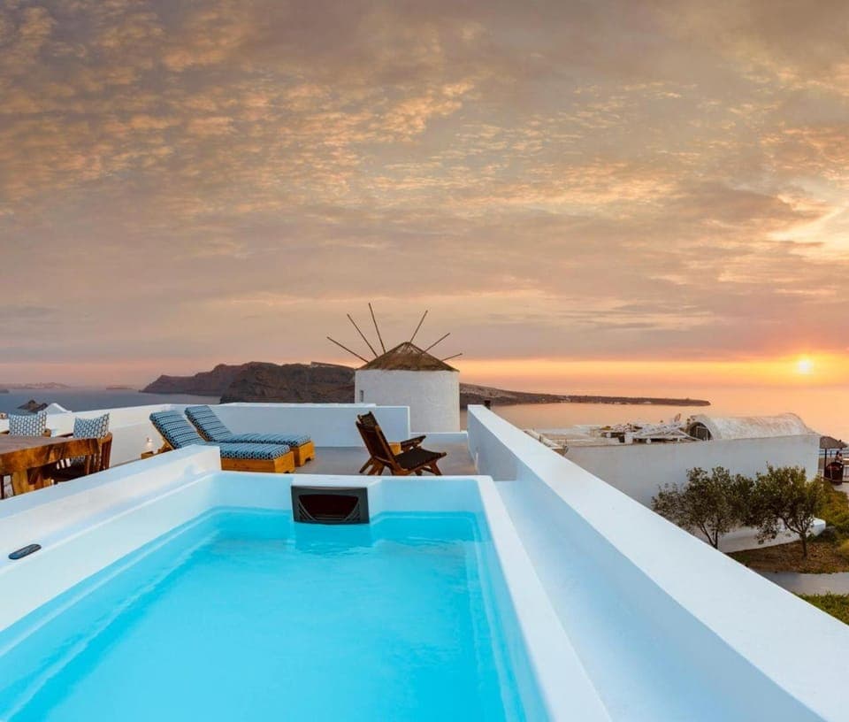 Hot Tub, Balcony/Terrace, Spa and wellness centre/facilities, Pool view, Sea view, Swimming pool, Sunrise, Sunset