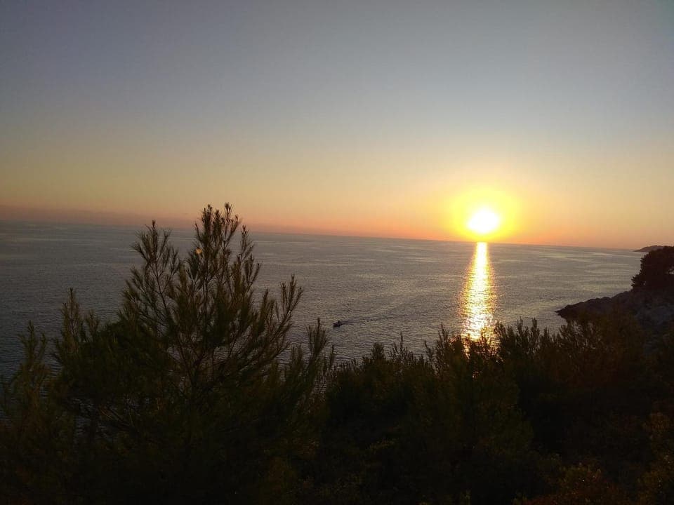 Natural landscape, Sea view, Sunset