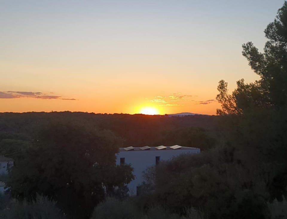 Natural landscape, Mountain view, Sunset