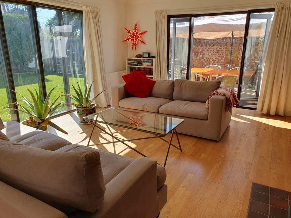 Balcony/Terrace, Garden view, fireplace