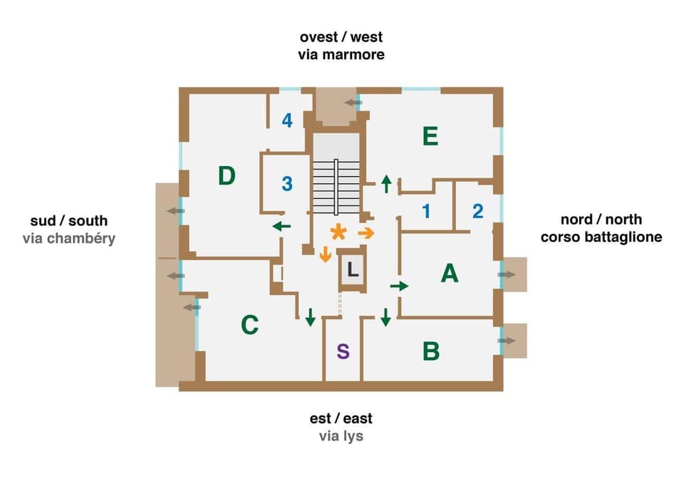 Floor plan, Text overlay