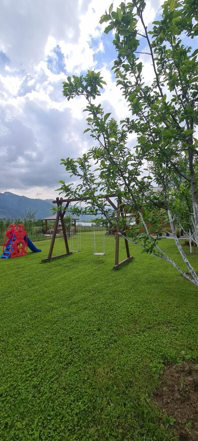 Spring, Day, Natural landscape, Children play ground, Garden, Garden view