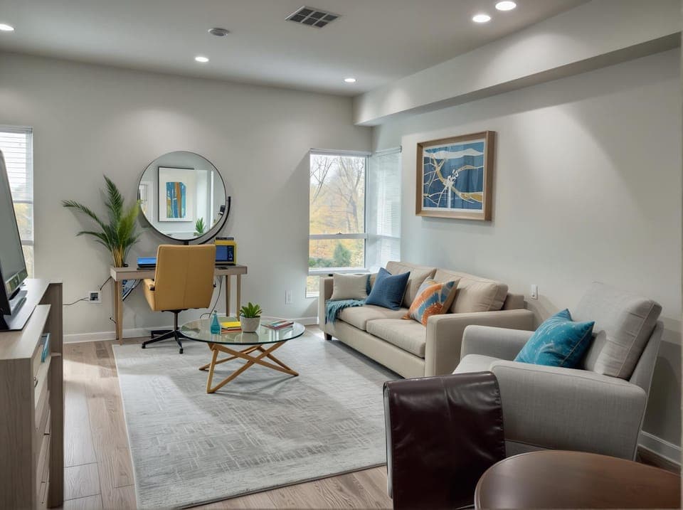 TV and multimedia, Living room, Seating area