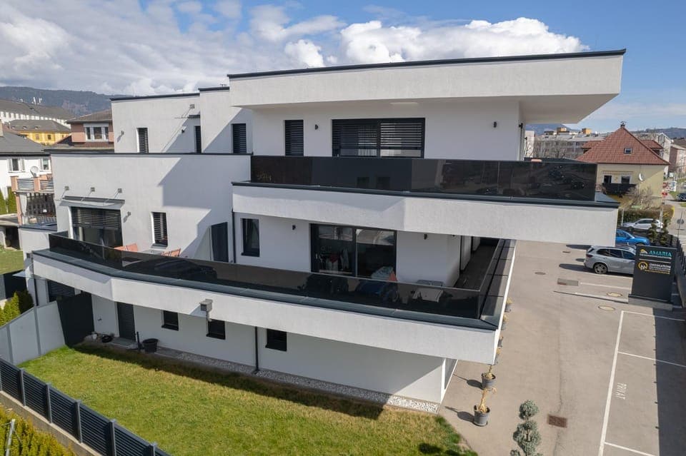 Property building, Day, View (from property/room), Balcony/Terrace, Parking