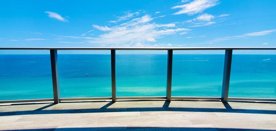 Day, Natural landscape, View (from property/room), Balcony/Terrace, Pool view, Sea view