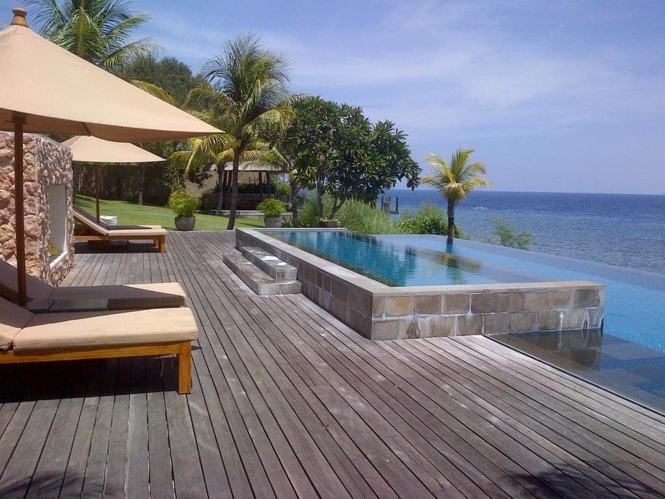 Pool view, Sea view, Swimming pool