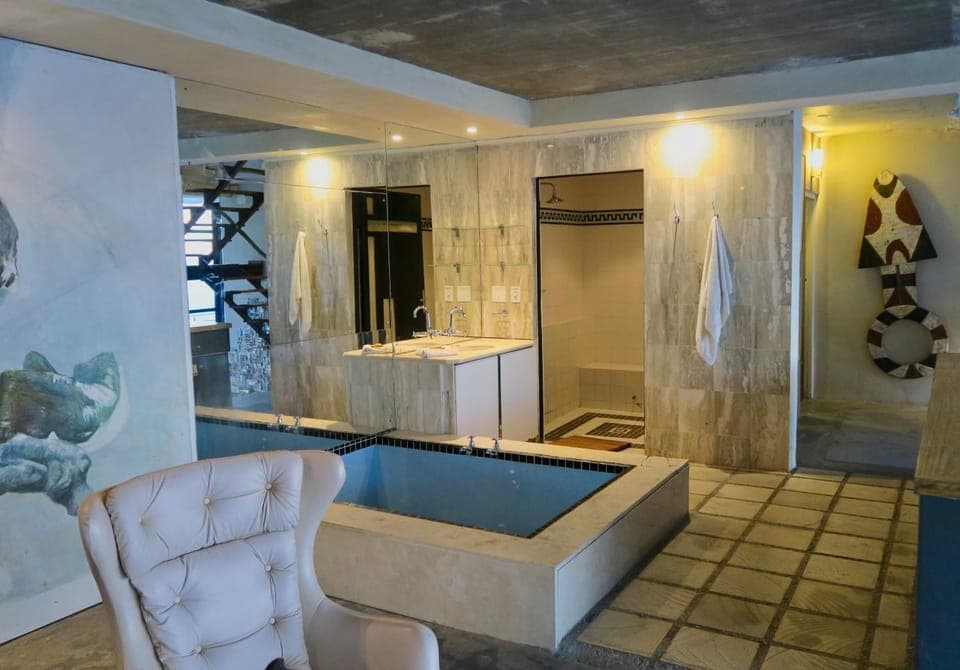 Bathroom, Seating area, Sea view