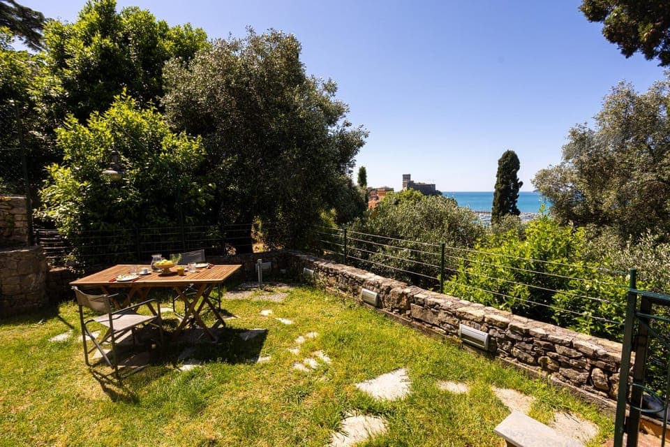 Patio, Day, Garden, Dining area, Garden view, Sea view