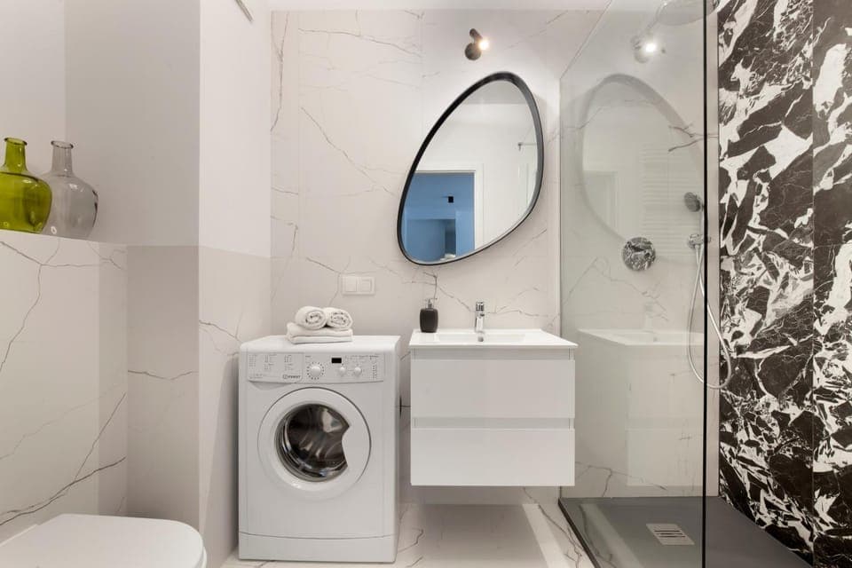 Shower, Bathroom, washing machine, washing machine