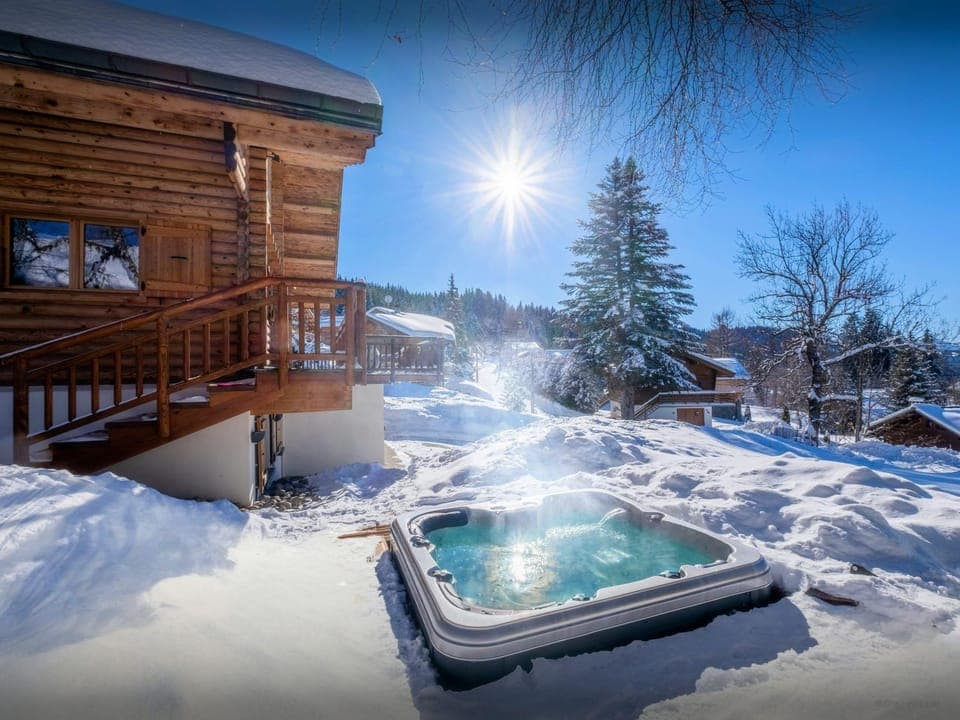 Day, Natural landscape, Winter, Hot Tub