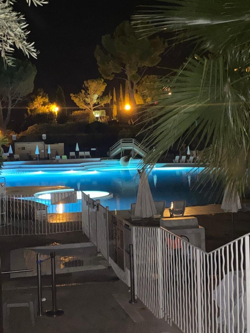 Night, Swimming pool