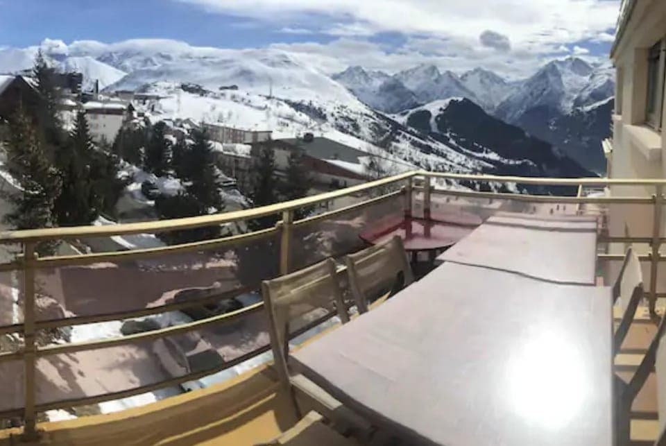 Winter, View (from property/room), Balcony/Terrace, Mountain view