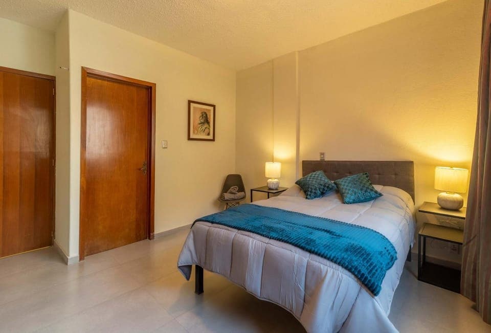 Bed, Photo of the whole room, Bedroom, towels, wardrobe