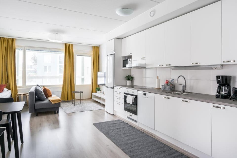 Seating area, kitchen