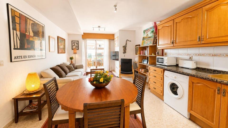 Balcony/Terrace, Kitchen or kitchenette, Living room, Seating area, Dining area, dishwasher, oven, stove, washing machine