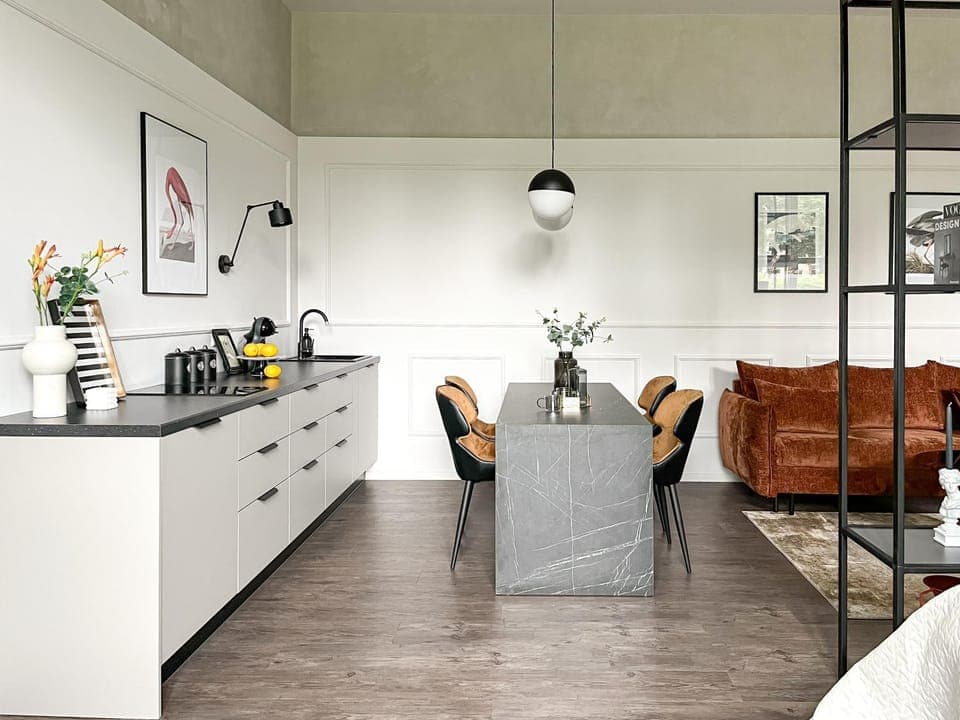 Living room, Dining area, kitchen