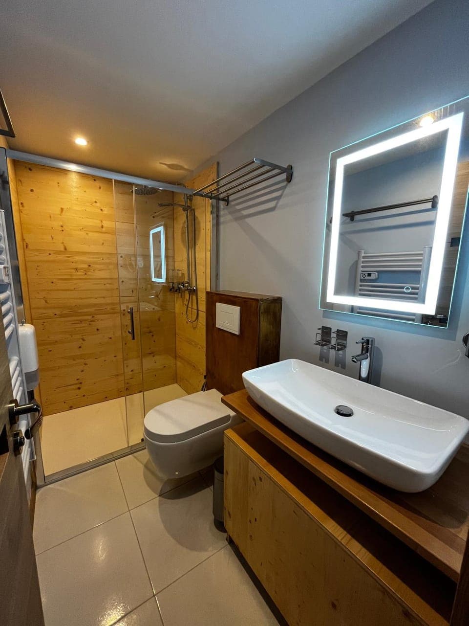 Shower, Toilet, towels