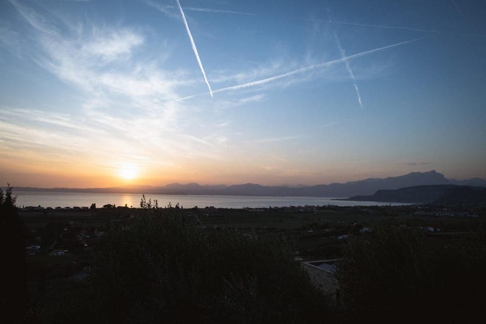 Garden, View (from property/room), Balcony/Terrace, Lake view, Swimming pool, Sunset