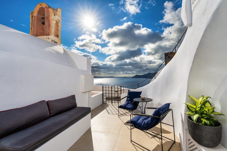 Patio, Day, Natural landscape, View (from property/room), Balcony/Terrace, Seating area, Sea view