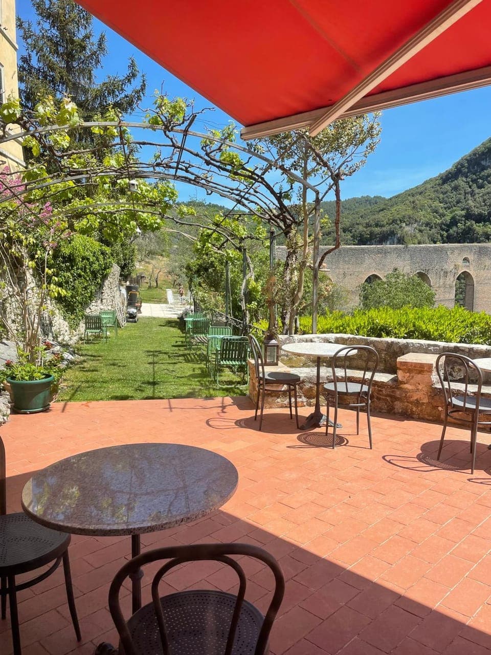 Patio, Spring, Day, Natural landscape, Mountain view