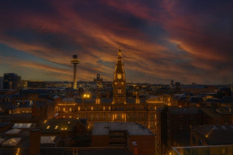 Nearby landmark, Night, City view, Landmark view