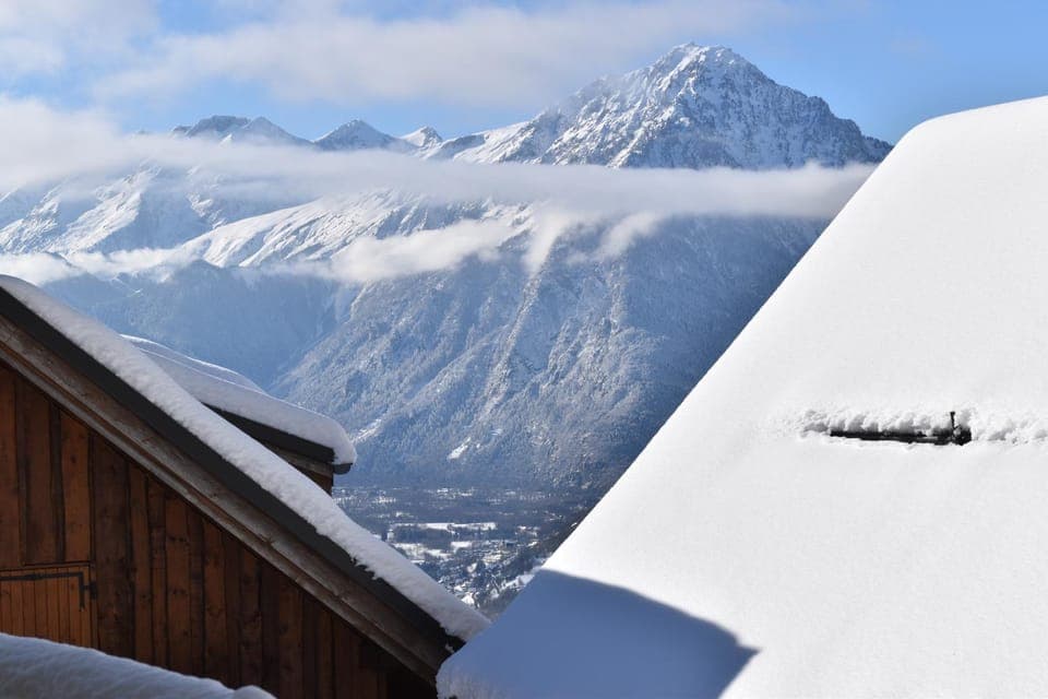 Natural landscape, Winter, Mountain view