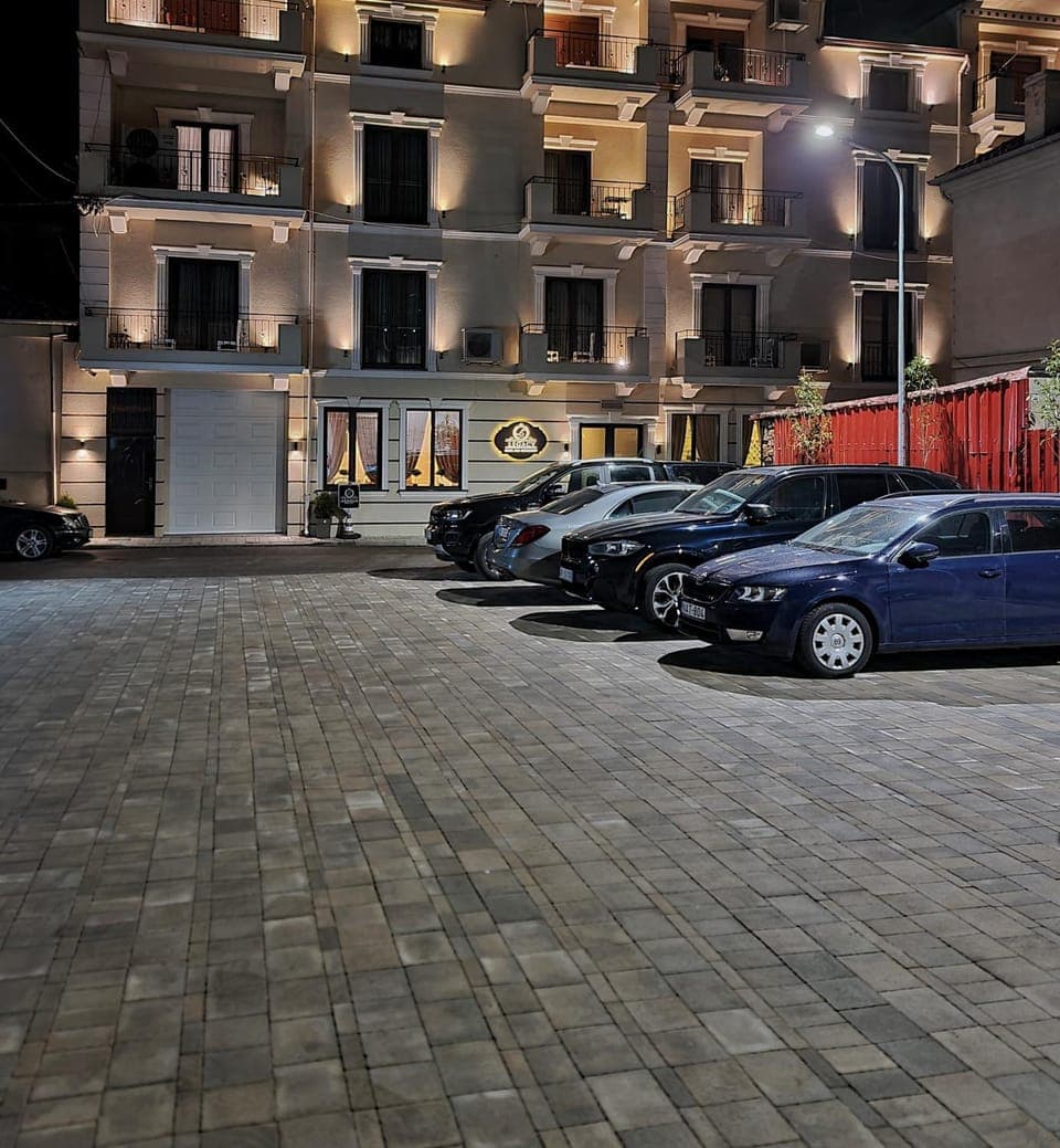 Property building, Night, Location, Parking
