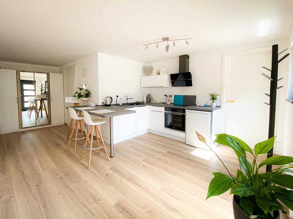 Kitchen or kitchenette, Dining area, dishwasher, stove, kitchen