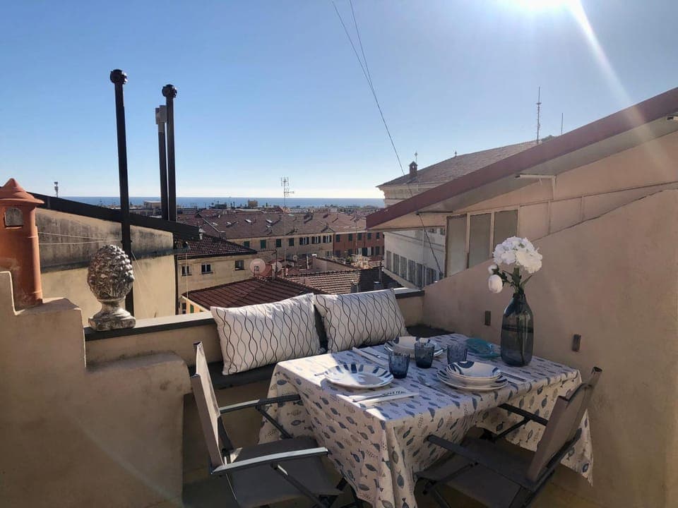 View (from property/room), Balcony/Terrace, Sea view
