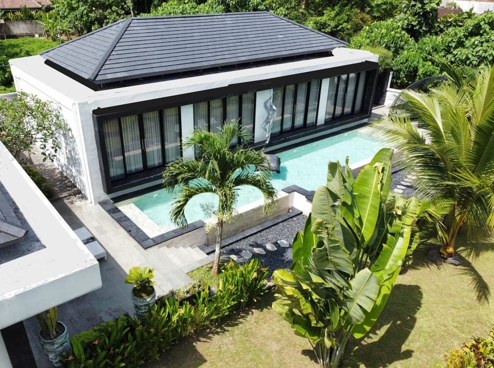 Property building, Natural landscape, Garden, Swimming pool