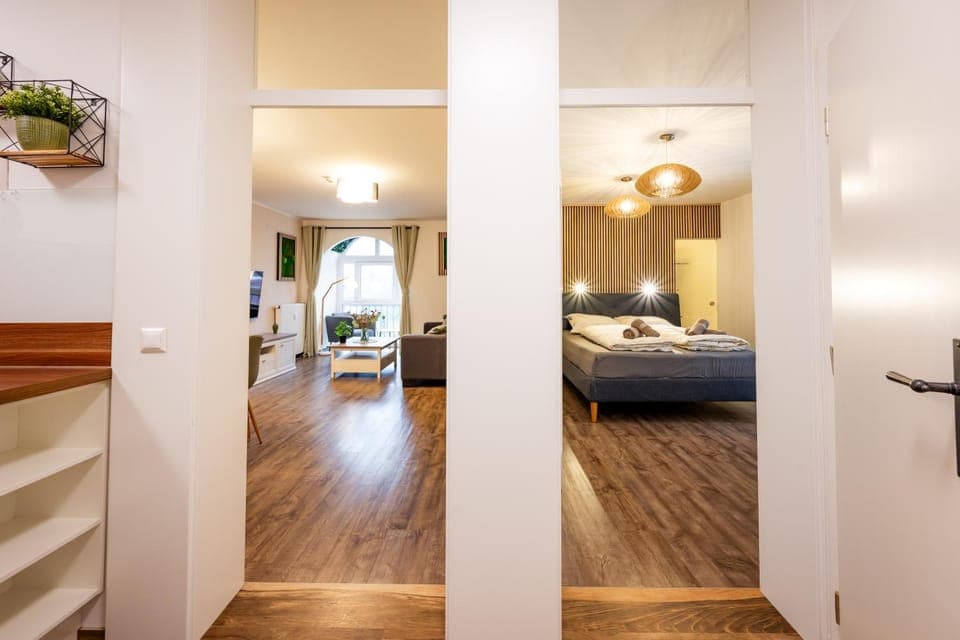 Living room, Bedroom