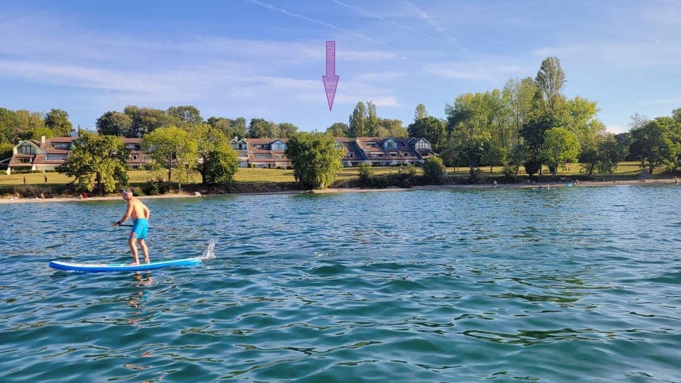 View (from property/room), Beach, Lake view, Open Air Bath