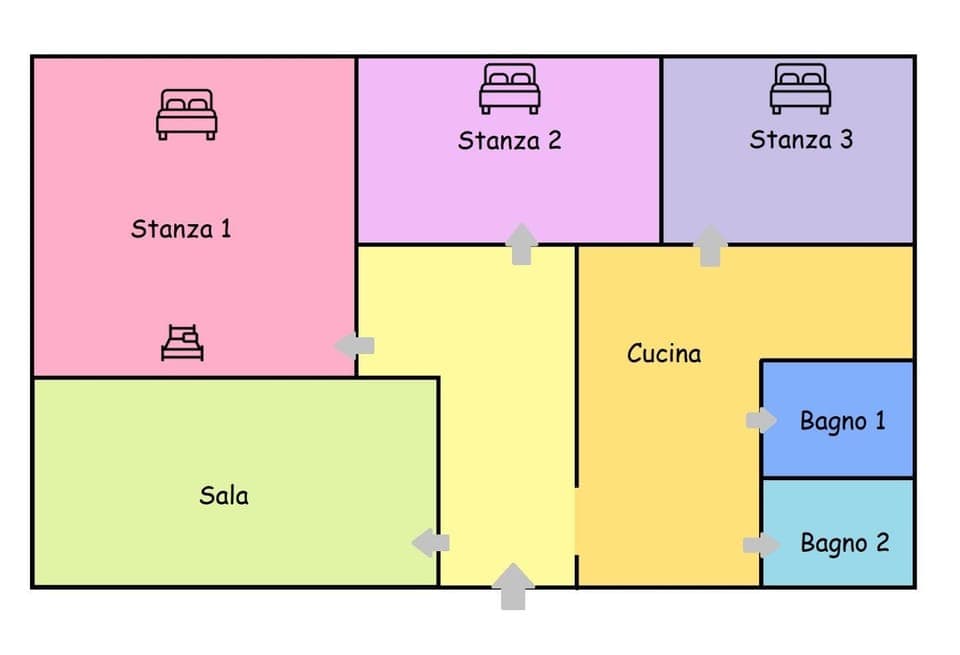Floor plan, Text overlay