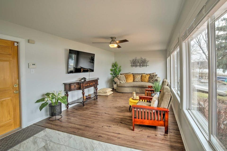 Kayaks & Fire Pits: Waterfront Portage Getaway! House in Portage