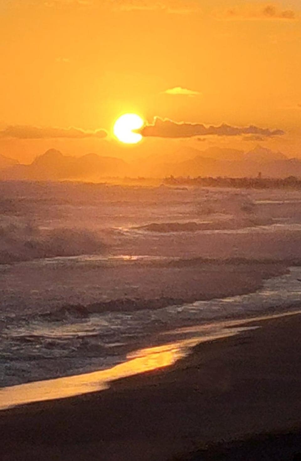 Natural landscape, Beach, Sea view, Sunset