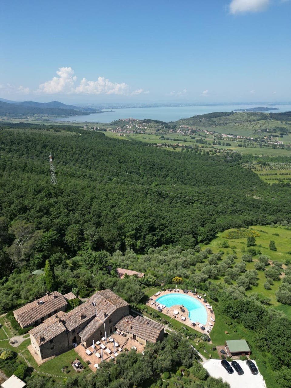 Day, Natural landscape, Bird's eye view, Pool view, Swimming pool