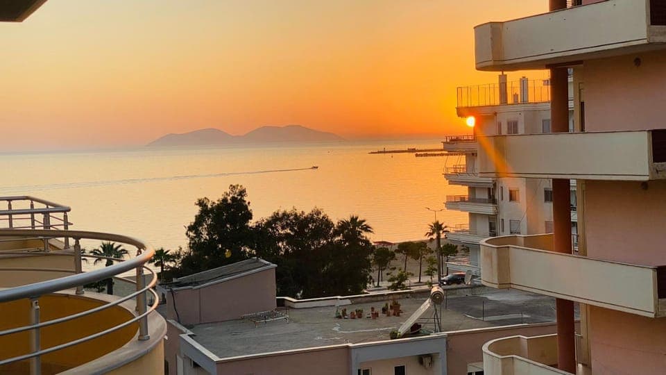 Balcony/Terrace, Sea view, Sunset