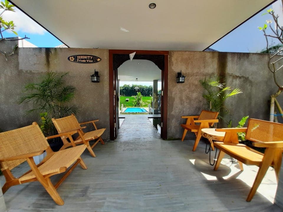 Property building, Facade/entrance, View (from property/room), Seating area