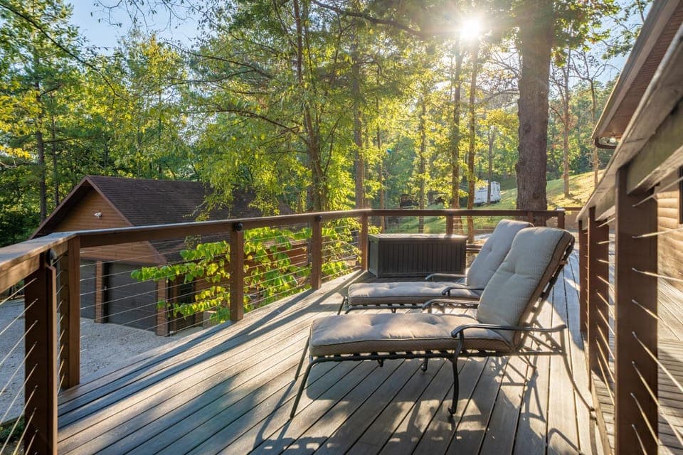 Natural landscape, sunbed